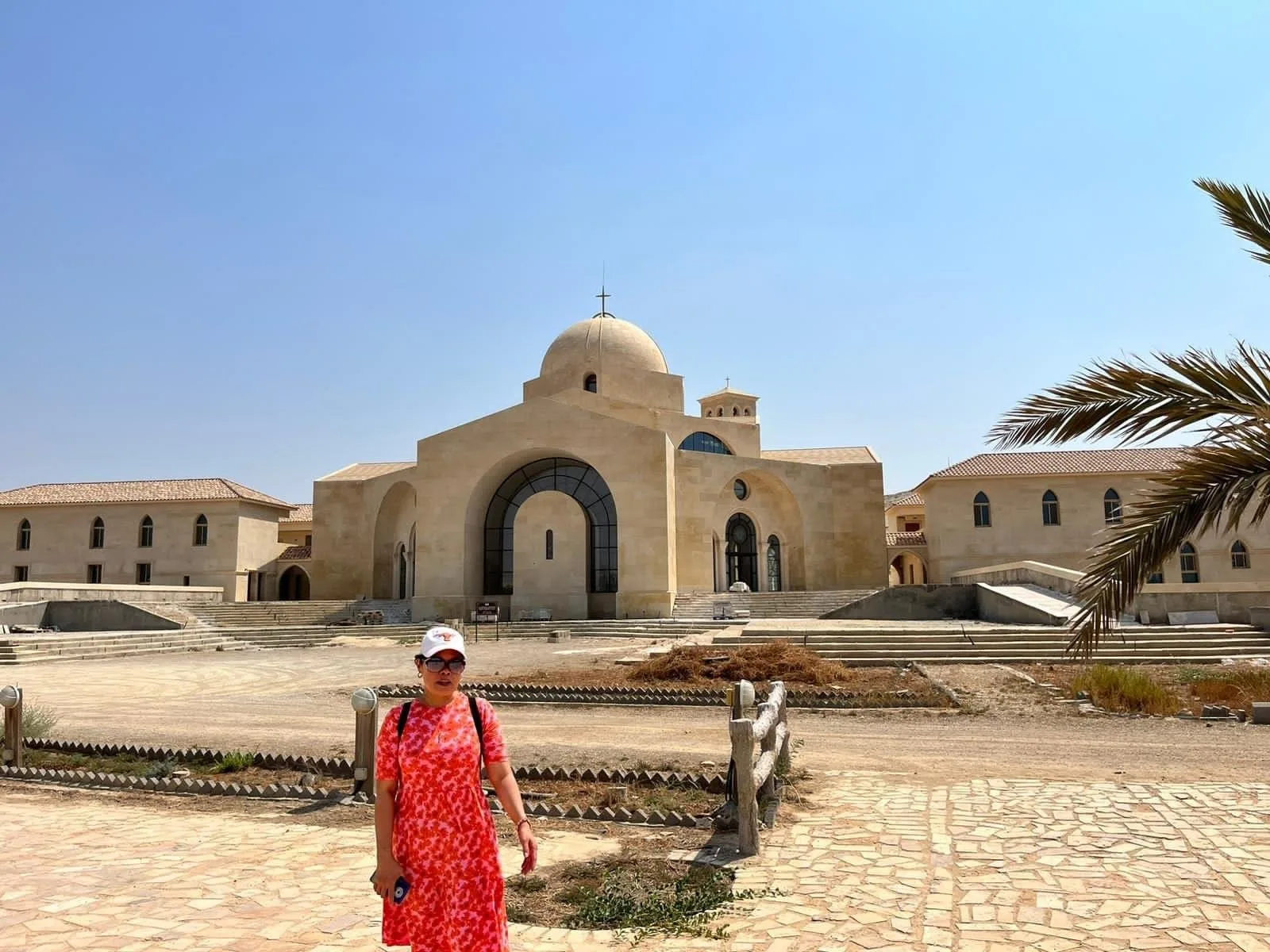 The modern church at Bethany Beyond the Jordan, the Baptism Site visited on this tour